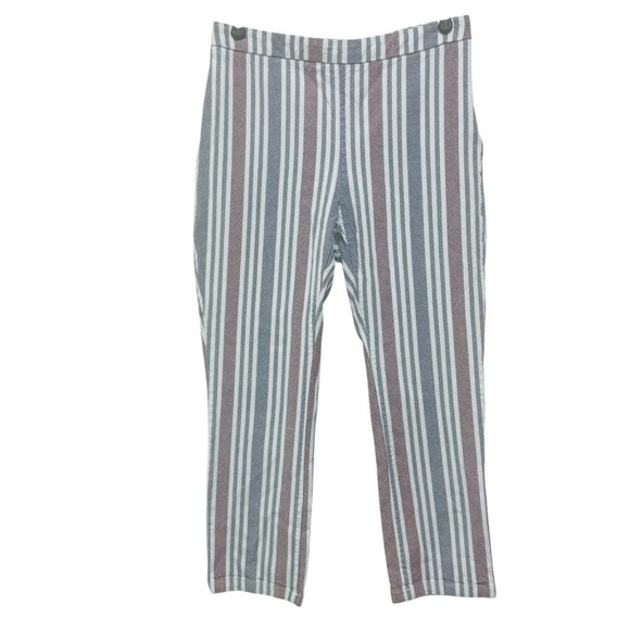 Free People Striped Mod Linen Pants - Picture 2 of 13